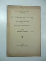 Un inventario del secolo XV ed alcune spigolature per la storia della biblioteca capitolare d'Ivrea. Nota