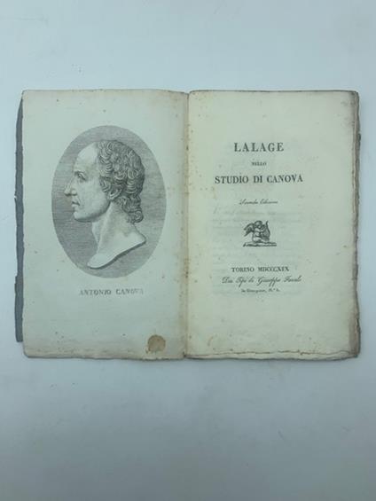 Lalage nello studio di Canova. Seconda edizione - copertina