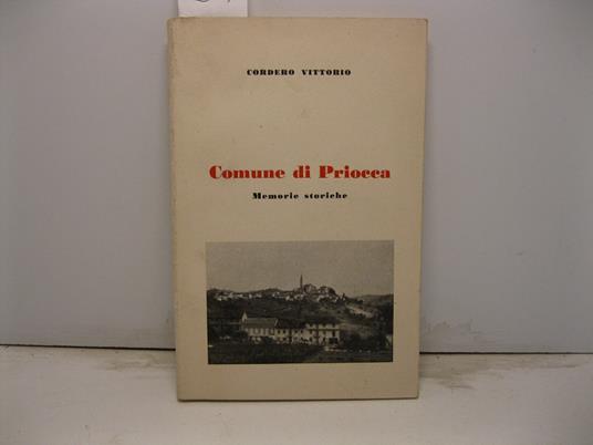 Comune di Priocca. Memorie storiche - copertina