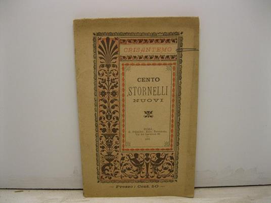 Cento stornelli nuovi - copertina