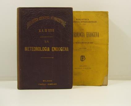 La meteorologia endogena. Tomo I (-II) - copertina