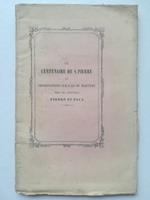 Le centenaire de S. Pierre ou observations sur l'an du martyre des SS. apotres Pierre et Paul