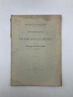 Municipio di Palermo. Commemorazione di Francesco Crispi