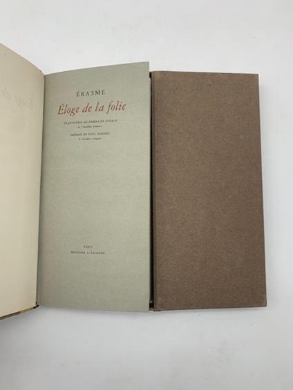 Eloge de la folie - copertina