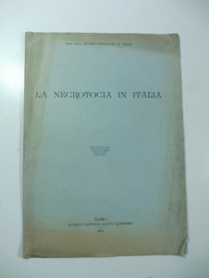 La necrotocia in Italia - copertina