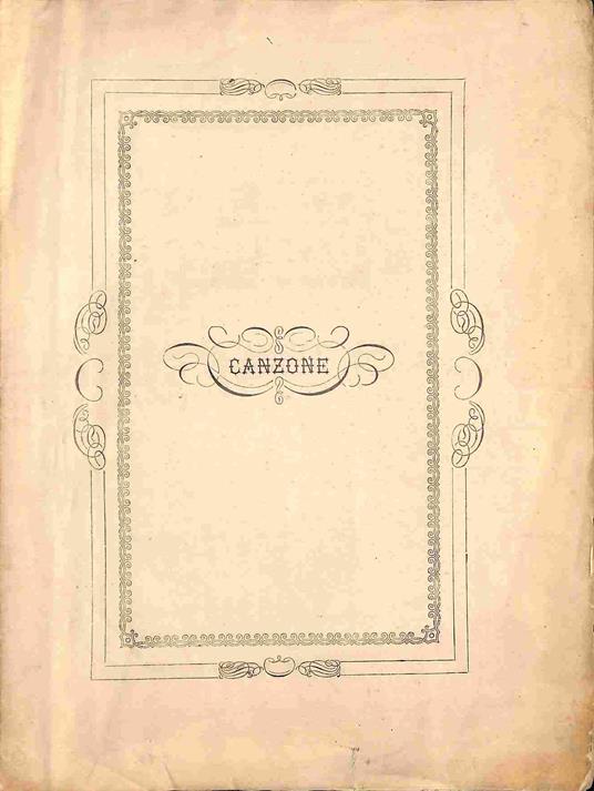 Nella fausta occasione in cui...Luigi Moreno vescovo d'Ivrea benediceva la solenne Chiesa della SS. Vergine Immacolata in Burolo nel Palazzo dell'Ill.ma Famiglia Pasta. Canzone - copertina