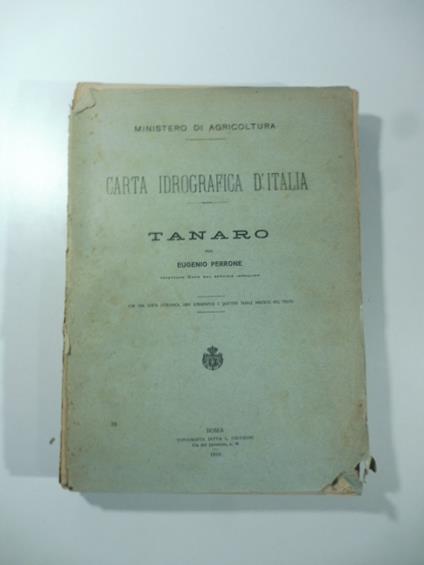 Ministero di Agricoltura. Carta idrografica d'Italia. Tanaro - copertina