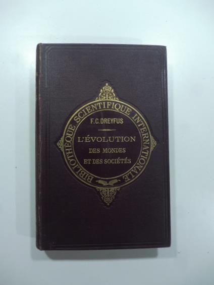 L' evolution des mondes et des societes - copertina