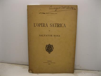 L' opera satirica di Salvator Rosa - copertina