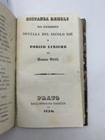 Costanza Remoli da Palermo. Novella del secolo XIII e poesie liriche