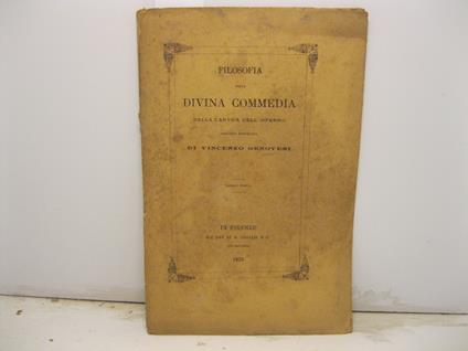 Filosofia della Divina Commedia nella cantica dell'Inferno - copertina