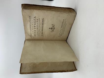 Dell'antico stato de' popoli dell'Italia Cistiberina che ora formano il Regno di Napoli - copertina