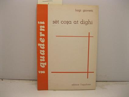 Set cosa at dighi - copertina