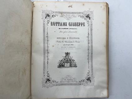Bottani Giuseppe di Pambio (Svizzero) per essere laureato in Medicina e Chirurgia. Dell'apoplessia - copertina