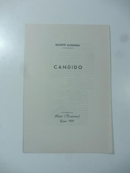 Candido [Alvito] - copertina