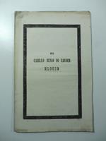 Elogio di Camillo Benso conte di Cavour letto nelle pubbliche esequie celebrate in Teramo per cura del Municipio..