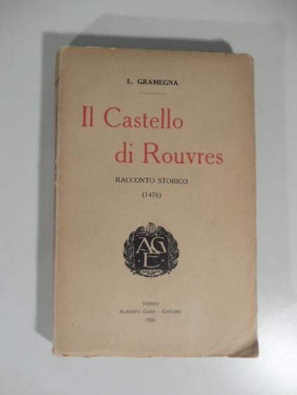 Il Castello di Rouvres romanzo storico (1476) - copertina