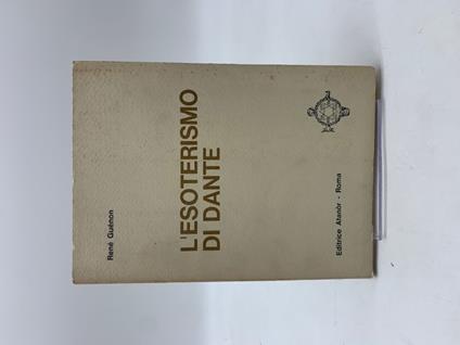 L' esoterismo di Dante - copertina