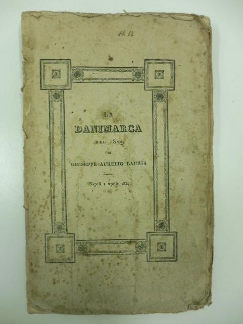 La Danimarca nel 1829 - copertina