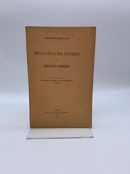 Della vita e del pensiero di Vincenzo Gioberti. Commemorazione - copertina