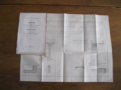 Progetto di un acquedotto. Dissertazione presentata alla Commissione esaminatrice della Scuola d'applicazione per gli Ingegneri in Torino da Ercole Lualdi da Milano - copertina