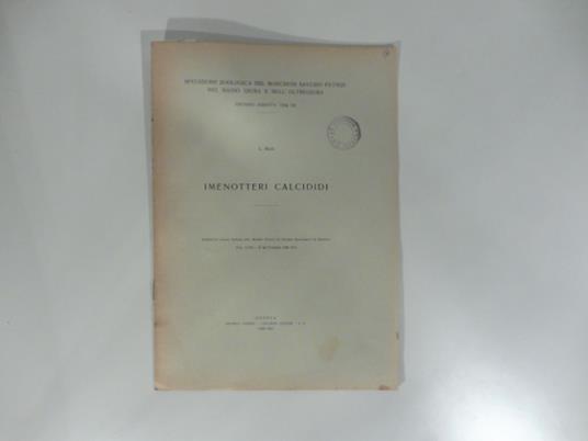 Imenotteri calcididi - copertina