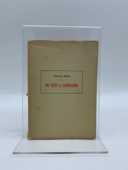 Un oste di campagna - copertina