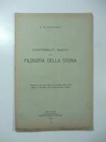 Contributi nuovi alla filosofia della storia