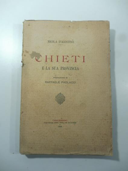 Chieti e la sua provincia - copertina