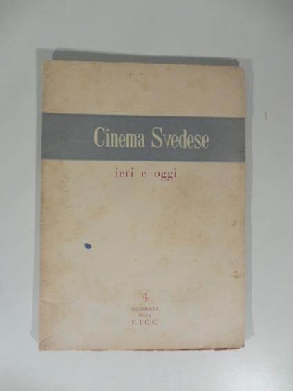 Cinema svedese ieri e oggi - copertina