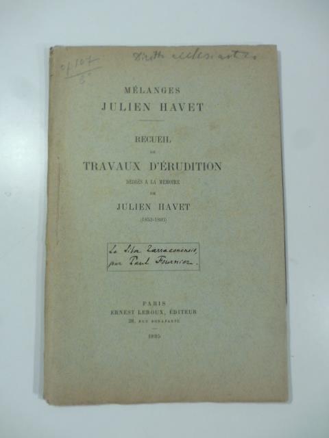 Le liber tarraconensis. Etude sur une collection canonique du XI siecle - copertina