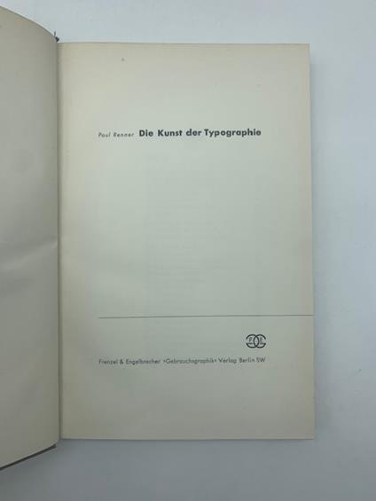 Die Kunst der Typographie - copertina