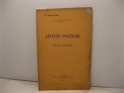 Lettere politiche di un dalmata - copertina