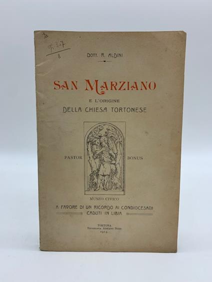 San Marziano e l'origine della Chiesa tortonese - copertina