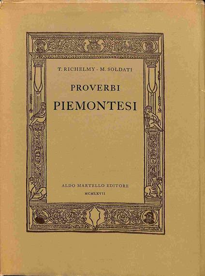 Proverbi piemontesi - copertina