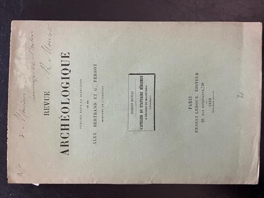 L' atelier du statuaire Mirismus a Cesaree de Mauretanie (Cherchell) - copertina