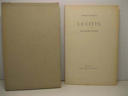 La citta', ed altre poesie - copertina