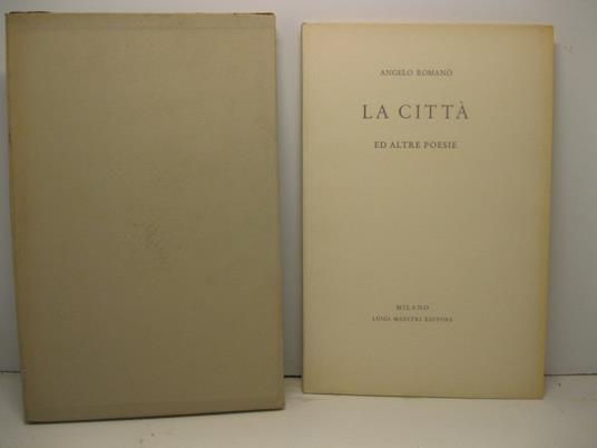 La citta', ed altre poesie - copertina