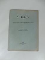 Al Belgio. Manifesto dei cattolici spagnoli. Versione italiana di Pietro Santamaria