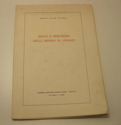 Pesca e pescatori della Riviera di Levante - copertina