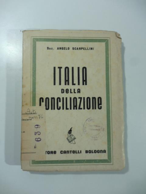Italia della conciliazione - copertina