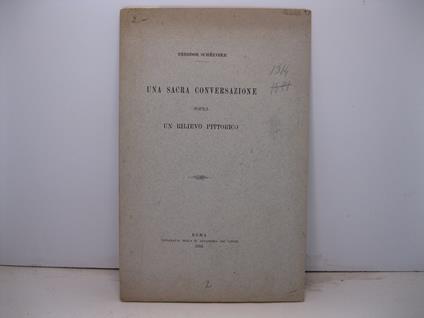 Una sacra conversazione sopra un rilievo pittorico - copertina