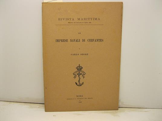 Le imprese navali di Cervantes - copertina
