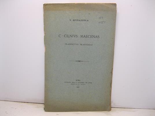 C. Cilnius Maecenas praefectus praetorio - copertina