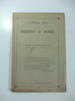 A Critical Essay in the Philosophy of History