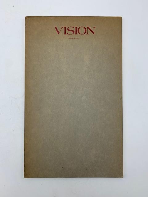 Vision, number 3, November 1976. New York - copertina