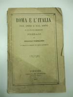 Roma e l'Italia nel 1850 e nel 1870 e le nuove elezioni. Presagi di Niccolo' Tommaseo avverati, e perche' piu' non si avverino