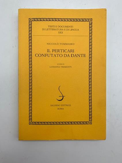 Il Perticari confutato da Dante - copertina