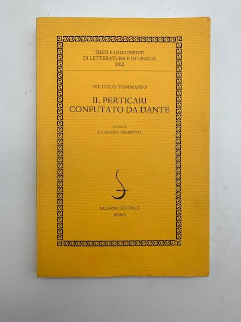 Il Perticari confutato da Dante - copertina