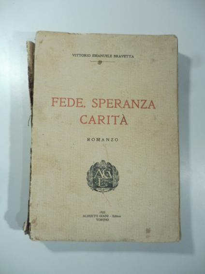 Fede, speranza e carita' - copertina